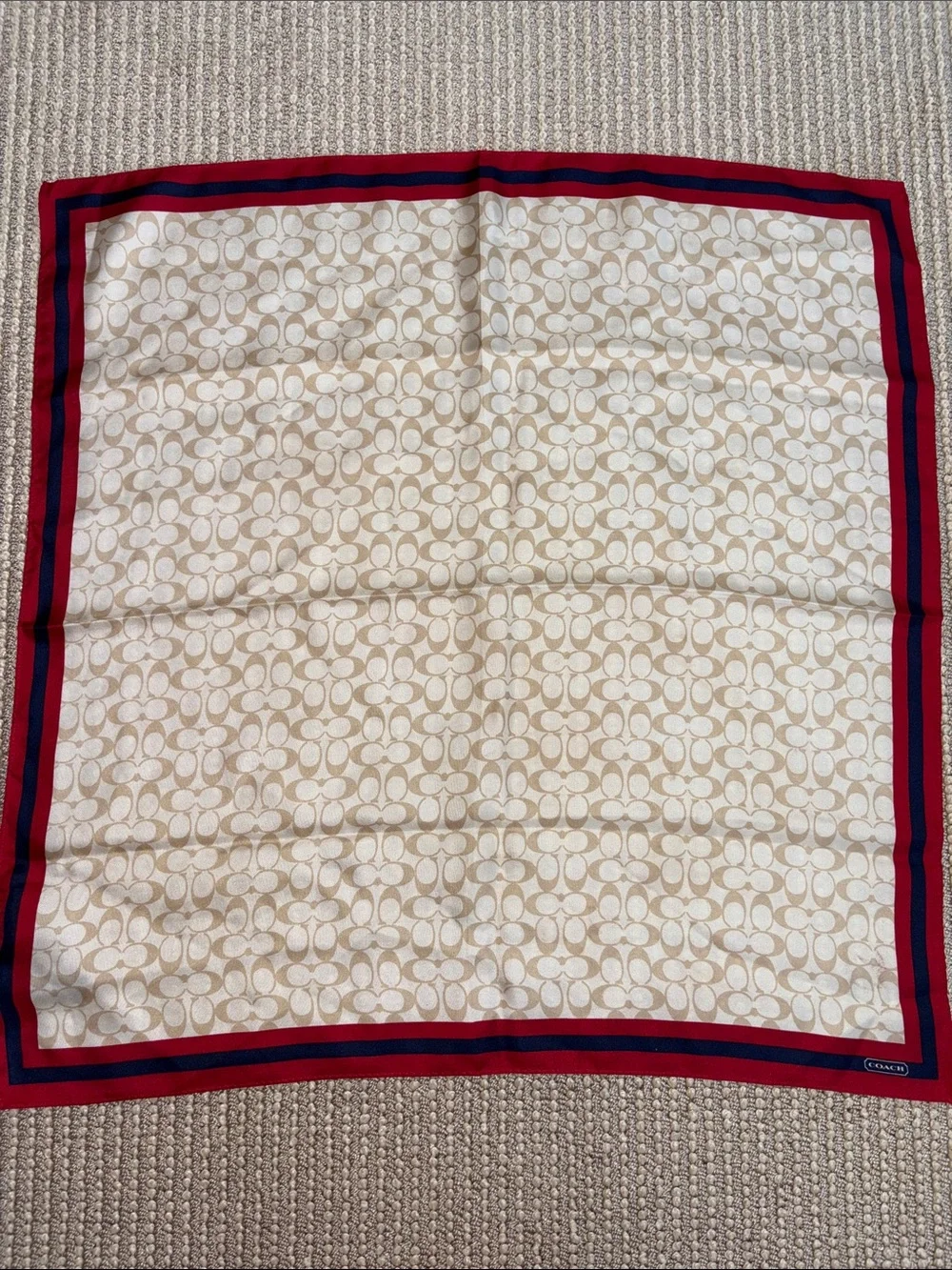 Vintage Coach Silk Scarf